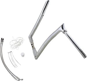 1-1/2(r) Ez Install Pointed Top Handlebar Kit Silver, 3, nordicamoto.ro