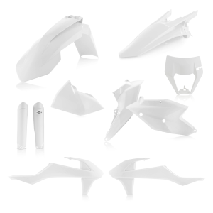 Kit Plastice Acerbis KTM EXC/EXCF 17-20 Alb Fara Placa Far