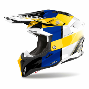 Cască Airoh Aviator 3 Monarch Blue/Yellow