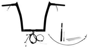 Plug & Play Ez Install 1-1/4(r) Pointed Top Handlebar Kit Black, 2, nordicamoto.ro