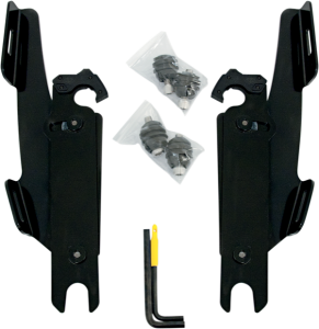 Fats/slim Windshield  Trigger-lock Complete Mount Kit Black, 2, nordicamoto.ro