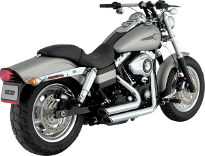 Shortshots Staggered Exhaust Systems Chrome, 2, nordicamoto.ro