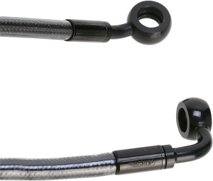 E-z Align Dot Braided Single Disc Front Brake Line Black, Black Pearl, 2, nordicamoto.ro