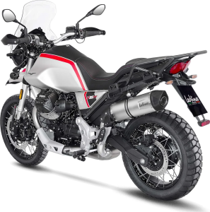 Tobă de eșapament LeoVince LV One Evo Slip-On pentru Moto Guzzi V85 TT, 2, nordicamoto.ro