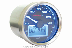 D55 Gp-style Speedometer Black, White, 1, nordicamoto.ro