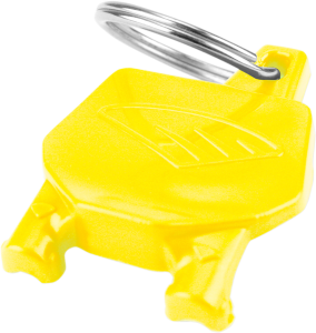 Number Plate Key-ring Yellow