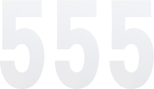 Standard Numbers White, 3, nordicamoto.ro