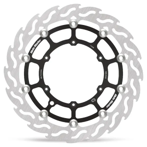 Flame Series Floating Rotor Black, Silver