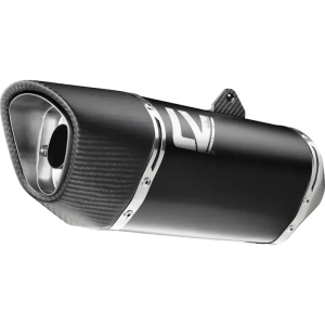 Tobă de eșapament LeoVince LV-14 R Black Edition Slip-On pentru Kawasaki Versys 1000, nordicamoto.ro