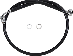 Extended Length Stainless Steel Brake Line Black, Vinyl Coated Oversize [+102 mm (4'')], 1, nordicamoto.ro
