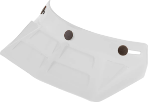 3-snap Vintage Mx Snap On 6-vents Visor Peak Gloss White White