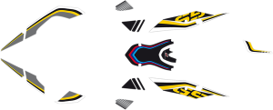 Decal Kit Black, Blue, Red 