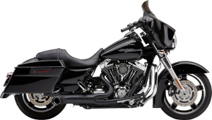 Turn Out 2-into-1 Exhaust System Black, 4, nordicamoto.ro