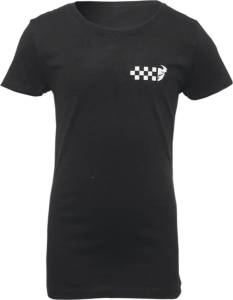 Girl's Checkers T-shirt Black