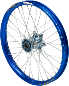 Elite Mx-en Wheel, Silver Spokes Blue, Silver