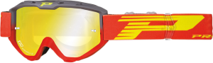 3450fl Riot Mx Goggles Gray, Hi-vis, Red, 1, nordicamoto.ro