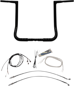 1-1/4(r) Ez Install Flat Top Handlebar Kit Black