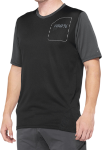 Tricou MTB 100% Ridecamp Black/Charcoal