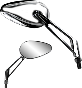 X-treme Mini Teardrop Mirror Silver
