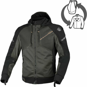 Geaca textil de vara MACNA BRERO XS Verde/Negru, 8, nordicamoto.ro