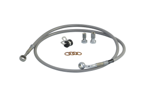Brake Line Kit Black, Silver, Stainless Steel