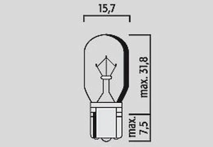 Filament Glass Wedge Bulbs Amber, 2, nordicamoto.ro
