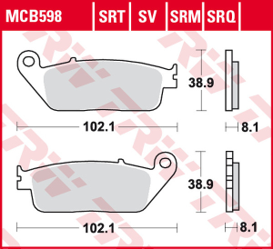 Srt Series Sindered Front Brake Pads