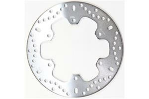Round Hpsr Solid Brake Rotor Silver, Stainless Steel