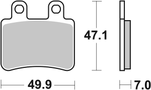 Ct Scooter Carbon Tech Organic Brake Pads, 1, nordicamoto.ro