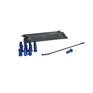 Spoke And Nipple Replacement Kit Black, Blue