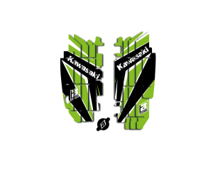 Rad Louver Decals Black, Green, White