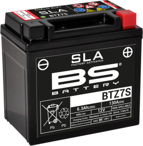 Sla Factory- Activated Agm Maintenance-free Battery Black