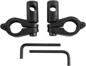 Tombstone Windshield Handlebar Clamp Kit Black