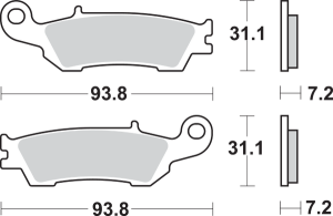 Si Offroad Sintered Brake Pads