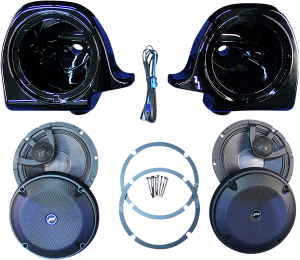 Rokker® Xrp 6.58° Fairing Speaker Kit With Hi-output Pei Tweeter Black