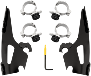 Fats/slim Windshield Trigger-lock Complete Mount Kit Black