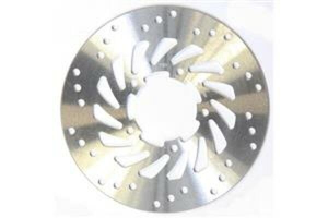 Round D-series Scooter Brake Rotor Silver, Stainless Steel