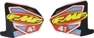 Fmf Exhaust Replacement Decal Black, Red, Yellow