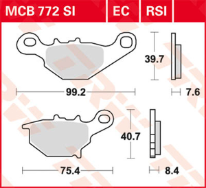 Rsi Series Sindered Off-road Race Brake Pads