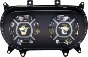 Proglow Double-x Led Headlight Chrome, 4, nordicamoto.ro