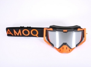 Ochelari Snowmobil AMOQ Aster Black-Orange Silver Mirror