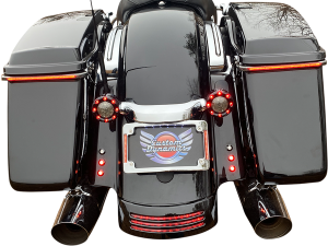 Plug & Play Led Radius License Plate Frame Chrome