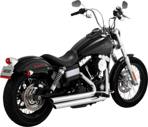 2-into-2 Big Shots Exhaust System Chrome, 2, nordicamoto.ro