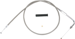 Stainless Braided Throttle Cable Silver, 1, nordicamoto.ro