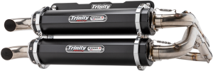 Stage 5 Dual Exhaust System Black, Brushed, 2, nordicamoto.ro
