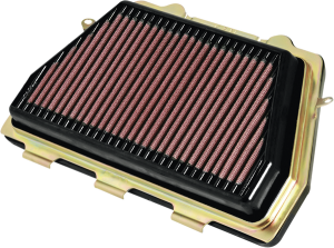 High-flow Air Filter Black, Red, 1, nordicamoto.ro