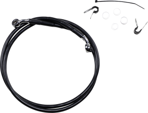 Extended Length Black Vinyl Brake Line Kit Black