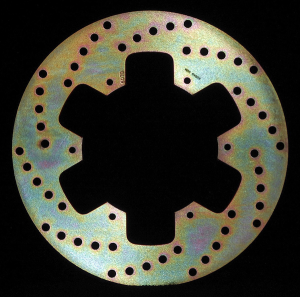 Round D-series Fixed Offroad Brake Rotor Gold, Zinc