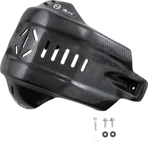 MOOSE RACING Carbon Fiber Skid Plate Black 