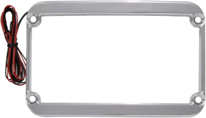 The One Rear Fender Lighted License Frame Chrome, 4, nordicamoto.ro